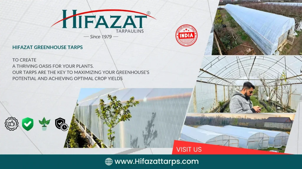 Tarps for greenhouse